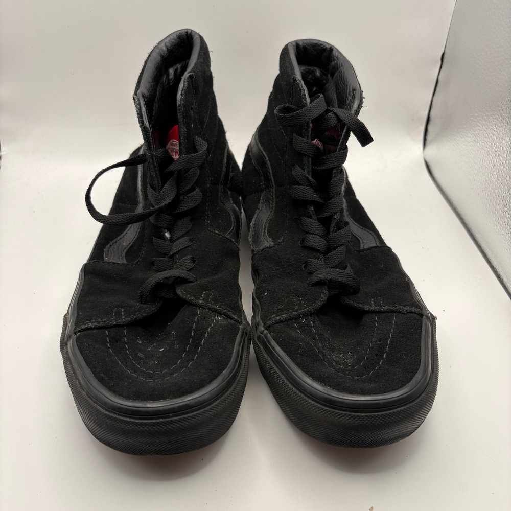 Vans Sk8-Hi Triple Black Suede High Top Sneakers Mens 8 Womens 9.5 VN000D5IB8C‎